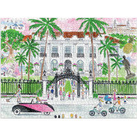 Galison Puzzle Slnečný deň v Palm Beach 1000 dielikov