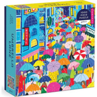 Galison Puzzle Dáždniková ulička 1000 dielikov
