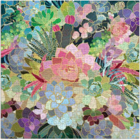Galison Puzzle Mozaika zo sukulentov 500 dielikov