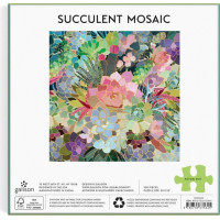 Galison Puzzle Mozaika zo sukulentov 500 dielikov