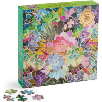 Galison Puzzle Mozaika zo sukulentov 500 dielikov