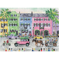 Galison Puzzle Michaela Storrings Vianoce v Charlestone 1000 dielikov