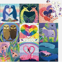 Mudpuppy Rodinné puzzle Láska v divočine 500 dielikov