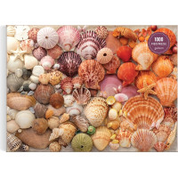 Galison Puzzle Žiarivé mušle 1000 dielikov