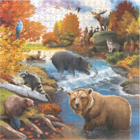 Magellan Rodinné puzzle Divoká zver Severu 500 dielikov