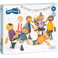 small foot Ohybné bábiky rodina s dieťaťom