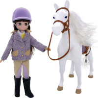 Lottie Bábika jazdkyňa s koňom
