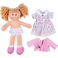 Bigjigs Toys Látková bábika Poppy 28 cm