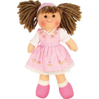 Bigjigs Toys Látková bábika Rose 28 cm