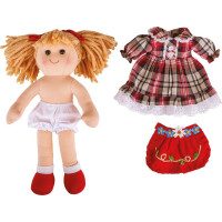 Bigjigs Toys Látková bábika Mandie 34 cm