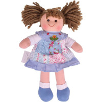 Bigjigs Toys Látková bábika Sarah 28 cm
