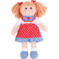 Bigjigs Toys Látková bábika Emily 34 cm