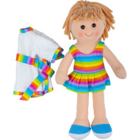 Bigjigs Toys Látková bábika Michelle 34 cm