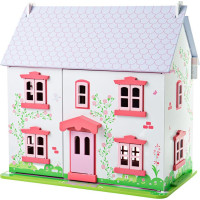 Bigjigs Toys Ružový domček pre bábiky