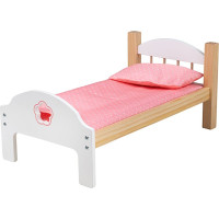 Bigjigs Toys Drevená postieľka pre bábiky