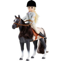Lottie Bábika džokejka s koňom