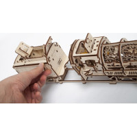 Ugears 3D drevené mechanické puzzle Parná lokomotíva 4-6-0 s tendrem