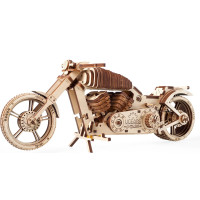 Ugears 3D drevené mechanické puzzle VM-02 Motorka (chopper)