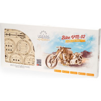 Ugears 3D drevené mechanické puzzle VM-02 Motorka (chopper)