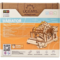 Ugears 3D drevené mechanické puzzle STEM výukový variátor