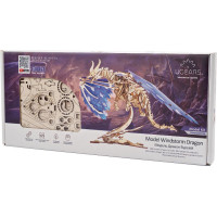 Ugears 3D drevené mechanické puzzle Víriaci drak