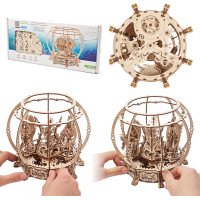Ugears 3D drevené mechanické puzzle Mechanické akvárium