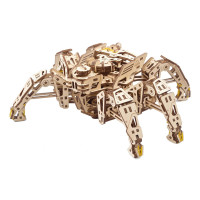 Ugears 3D drevené mechanické puzzle Šestinohý prieskumník (hexapod)