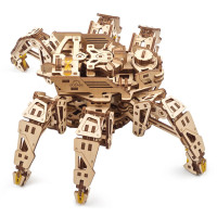 Ugears 3D drevené mechanické puzzle Šestinohý prieskumník (hexapod)