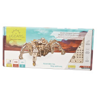 Ugears 3D drevené mechanické puzzle Šestinohý prieskumník (hexapod)
