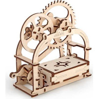 Ugears 3D drevené mechanické puzzle Box na vizitky