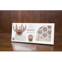 Ugears 3D drevené mechanické puzzle Kvetina