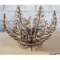 Ugears 3D drevené mechanické puzzle Kvetina