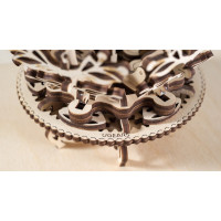 Ugears 3D drevené mechanické puzzle Kvetina
