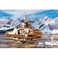 Ugears 3D drevené mechanické puzzle Remorkér