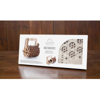 Ugears 3D drevené mechanické puzzle Zámok
