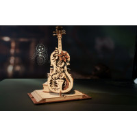 RoboTime 3D drevené mechanické puzzle Čarovné violončelo (elektrický pohon)