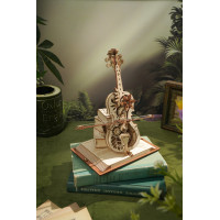 RoboTime 3D drevené mechanické puzzle Čarovné violončelo (elektrický pohon)