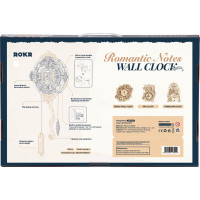 RoboTime 3D drevené mechanické puzzle Nástenné hodiny