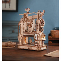 RoboTime 3D drevené mechanické puzzle Tlačiarenský lis