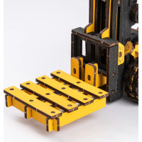 RoboTime drevené 3D puzzle Vysokozdvižný vozík