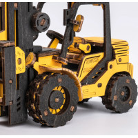 RoboTime drevené 3D puzzle Vysokozdvižný vozík