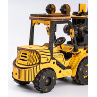 RoboTime drevené 3D puzzle Vysokozdvižný vozík