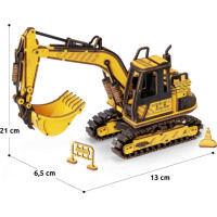 RoboTime drevené 3D puzzle Bager