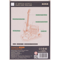 RoboTime drevené 3D puzzle Elektrická gitara