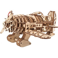 Ugears 3D drevené mechanické puzzle Lietadlo Mad Hornet