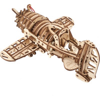 Ugears 3D drevené mechanické puzzle Lietadlo Mad Hornet