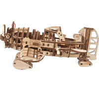 Ugears 3D drevené mechanické puzzle Lietadlo Mad Hornet