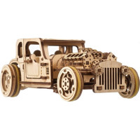 Ugears 3D drevené mechanické puzzle The Hot Rod Furious