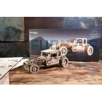 Ugears 3D drevené mechanické puzzle The Hot Rod Furious