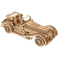 Ugears 3D drevené mechanické puzzle Športové auto Rapid Mouse